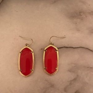 Red Kendra Scott Ella earrings